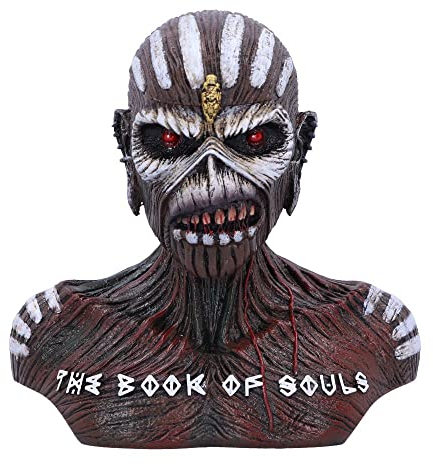 Nemesis Now Iron Maiden The Book of Souls - Caja de busto con licencia oficial (pequeña), color marrón, 11,5 cm