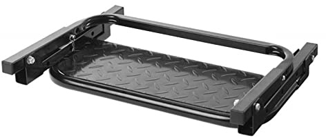 Stronrive Reifentritt für LKW-SUVs,Einstellbarer, auf Reifen montierter Auto Step Over Tire Climber Step | Tragbare rutschfeste Plattform, rutschfeste Lauffläche, bis zu 300 lbs (Schwarz 1)