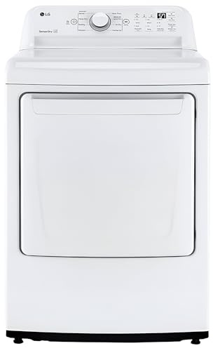 LG 7.3 Cu. Ft. Vented Electric Dryer in White with Sensor Dry DLE7000W