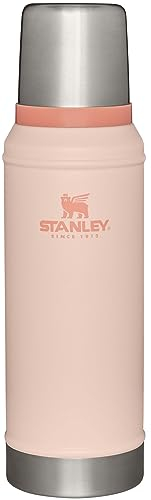 Stanley Classic Vacuum Insulated Wide Mouth Bottle - Limestone - BPA-Free 18/8 Stainless Steel Thermos for Cold & Hot Beverages - 1.0 QT
