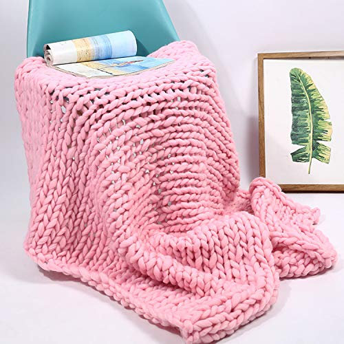 Sofabett-Fleece-Überwurfdecke, grobe handgefertigte Strickdecke, großer weicher Stricküberwurf, riesige Strickdecke, Überwurf for Sofa, Yoga-Matte, Heimdekoration und mehr, 130 x 170 cm, grau ( Color
