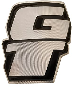 Fahrradkopf-Abzeichen, weiches Aluminium, Aufkleber für MTB, BMX, Klapprad, DIY, Fahrradzubehör (GT(Silber))