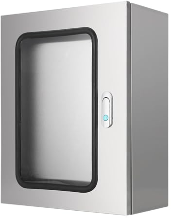 Elektrischer Anschlusskasten für den Außenbereich, Projektbox zur Wandmontage Abschließbare wetterfeste Gehäusebox, Wasserdichter und staubdichter abschließbarer Metallverteilerkasten