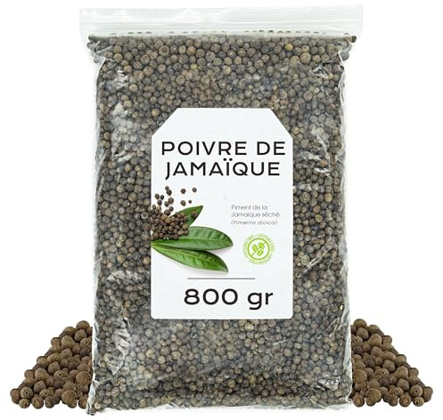 Pepe della Giamaica Grani Interi 800g | Con Aroma Intenso e Sapore Caldo e Speziato, Ideale per Cucinare, Condire Piatti e Arricchire le Tue Ricette