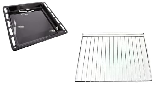 FIGEVIDA LECCARDA SMALTATA TEGLIA + GRIGLIA FORNO COMPATIBILE PER REX ELECTROLUX 3423981053 + F 4419