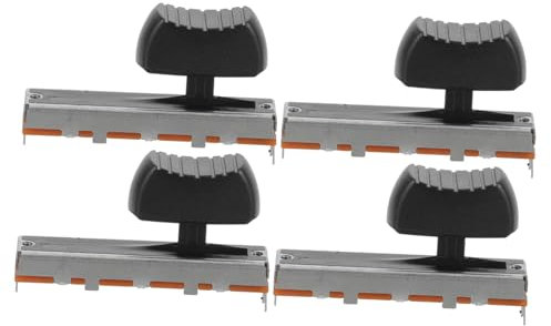 WHAMVOX 4stücke Teiliges Schiebepotentiometer Linearer Schieberegler Mit Push-pull-funktion Metall-drehknopf Für Sound-mixer Und Audio-controller Präzise Lautstärkesteuerung Langlebig
