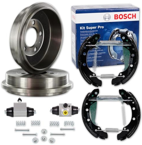 Bremstrommeln Ø230mm Backen Satz | 2x 254303, 0204114632 (pr-Nr.: 1KN/1KC) Kompatibel mit Octavia I (1U2),Octavia I Combi (1U5),Polo V (6R1, 6C1),Roomster (5J7)