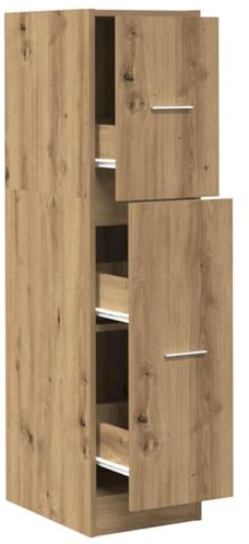 vidaXL Apothekerschrank Artisan-Eiche 30x41x118 cm Holzwerkstoff
