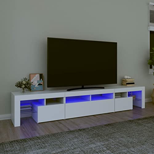 ShGaxin Meuble TV avec lumières blanches 230 x 36,5 x 40 cm, meuble TV, meuble TV, meuble TV, meuble TV, meuble TV 3152786