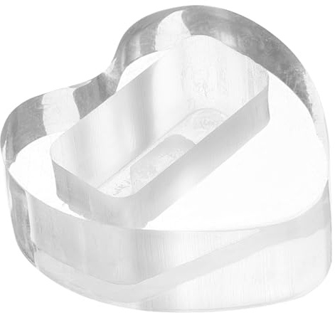 VICASKY Herzförmiger Kazoo Halter aus Acryl Leichter Präsentationsständer mit Glatter Oberfläche für Vitrine und Tisch Dekorativ