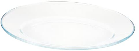IMIKEYA Elegante Servierplatte Aus Glas cm Dekorativer Fischteller für Hotelrestaurants Küchenpartys und Hochzeiten