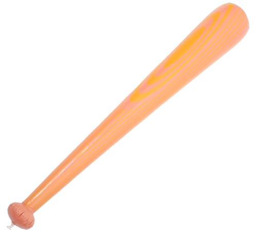KONTONTY Mazza da Baseball Gonfiabile Venature Effetto Legno da 100 Cm per Feste e Attività All’aperto, Bastone da Cheerleading Rumoroso e Giocattolo Sportivo Gonfiabile per Eventi e Tifo