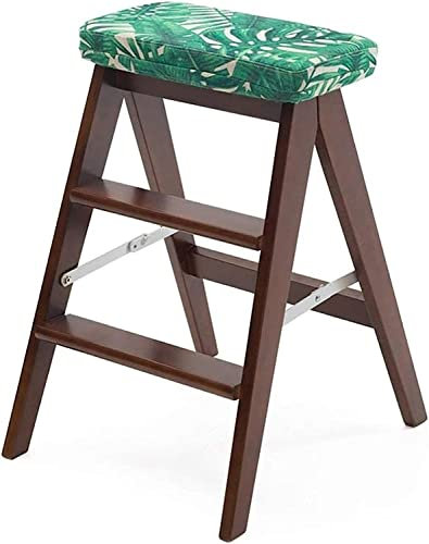 Indoor-Kletterhocker, tragbarer Tritthocker, einfacher Familienhocker – Stühle aus Holz für Erwachsene, kreativer Klapphocker aus Massivholz/einfacher klappbarer Tritthocker/Küchenhocker/tragbarer