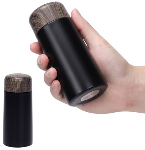 Risipu Petite bouteille d'eau de 150 ml avec paille - Mini bouteille isotherme pour boissons chaudes et froides, ouverture à une main, couvercle anti-fuite, en acier inoxydable, portable pour café
