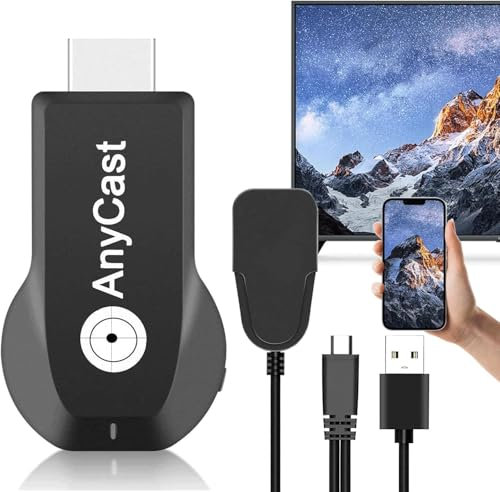 Adattatore per display wireless, adattatore HDMI 4K 1080p, adattatore per schermo mobile, per iPhone/iPad/Android a proiettore TV, supporta Miracast Airplay DLNA