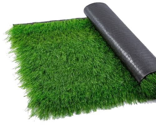 Tetto in Paglia Sintetica Rotolo di Palma Artificiale Ignifuga Resistente per Barra Della Capanna Tiki Copertura per Ombrellone Artigianato Fai-da-Te Decorazione(Size:1x2m(3.2x6.5ft),Color:verde)