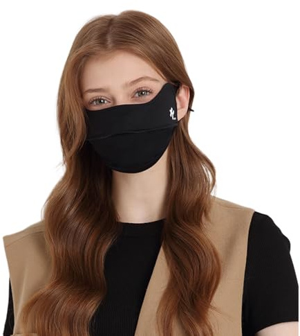 lulupila Sonnenschutz Maske Gesicht UPF50+ Atmungsaktive Outdoor Sport Maske zum Radfahren & Wandern, waschbar & wiederverwendbar