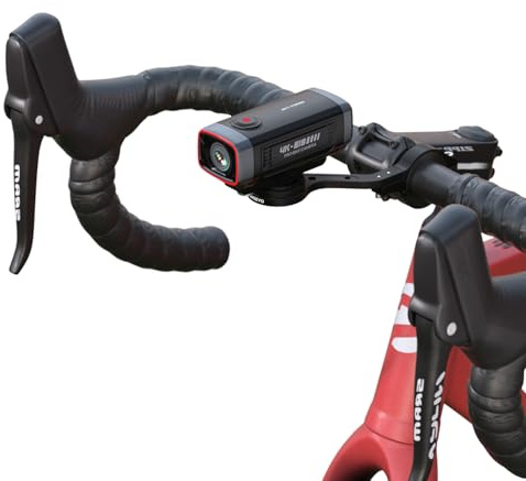 Akeeyo -710Pro cykelkamera, 4K28FPS 20MP WiFi actionkamera med EIS IP66 Ultra HD vattentät kamera, 142° bred vy med 64 GB kort, uppgradering anti-stöt-funktion, kompatibel med landsvägscykel, cykel