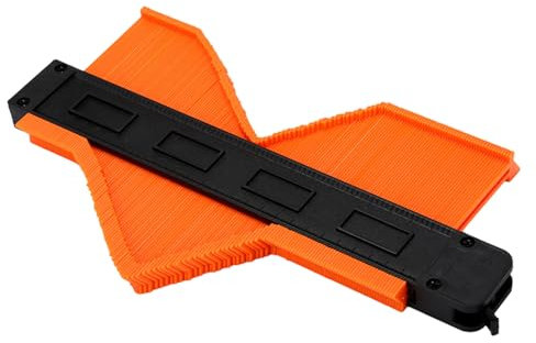 Ga Tile Profile Index | Tile Floor Contour with Inch and cm Scales, Carpenter Measuring Tools for Home Improvement, Workplace