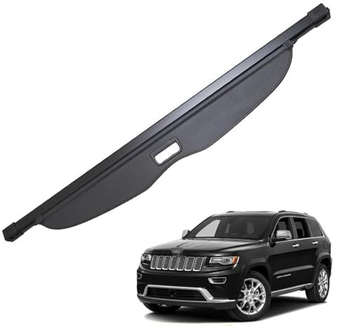 ZHAOYIJIE Cubierta De Carga RetráCtil para Maletero Trasera de Coche para Jeep Grand Cherokee WK2 WK 2011~2016, Organizador de Escudo de Equipaje para Maletero, Privacidad Divisoria