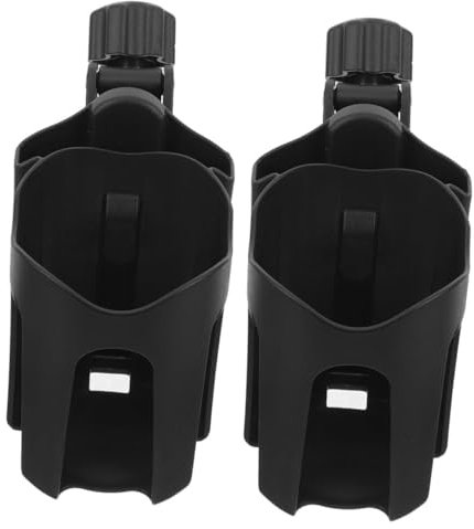 VANZACK 2piezas Portavasos Para Bicicleta Cochecito y Silla De Ruedas Soportes Para Botellas y Teléfono Móvil Para Viajes Coche o Paseos Cochecito