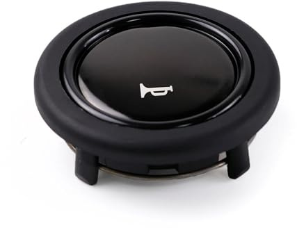 Lenkradknopf Schalter BLACK EDITION Stil Sport Lenkrad Hupenknopf Rennwagen Schalter Push Cover