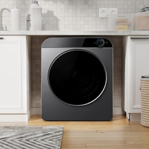 Generisch Secadora de ropa con capacidad útil real de 5 kg, calefacción de cerámica PTC, tambor de acero inoxidable, 4 programas de secado, función de refrigeración, apilable y montaje en pared para
