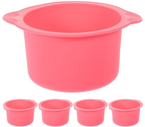 WRITWAA 5 St Silikonliner för Vaxvärmare Värmetålig och Non-stick Kompatibel Flesta Hårborttagningsmaskiner för Ansikte och Rosa