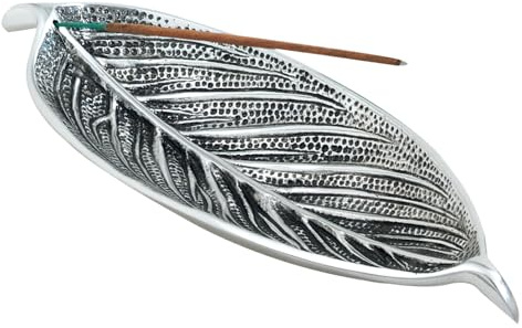 Triloka Large Recycled Aluminum Leaf Incense Holder
