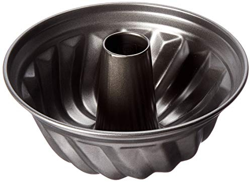 Zenker - Stampo per ciambella 22 cm della serie Pure, stabile e rivestito, per succosi di ciambella, stampo rotondo con rivestimento antiaderente (colore: Nero) Quantità: 1 pezzo