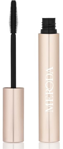 MERODA® Gilded Lashes Mascara [WASSERFEST] - Wimperntusche 16 Stunden Halt - Mascara in Schwarz für lange Wimpern - Waterproof ohne Austrocknen & Leicht zu Entfernen - Klümpchenfrei (6ml)