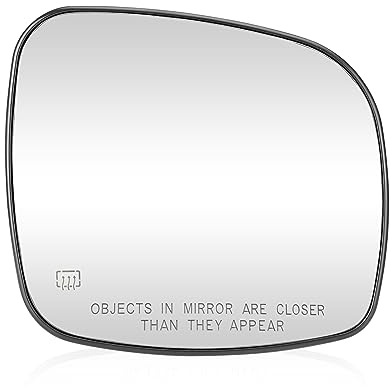 Passenger Right Side Heated Exterior Mirror Glass Fits for Chrysler Town&Country 2008-2016, Dodge Grand Caravan 2008-2020, RAM CV 2012-2015,Routan 2009-2014