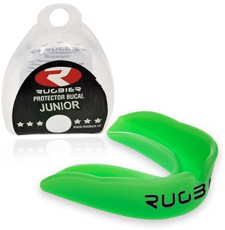 Rugbier - Protector Bucal Classic para Rugby - Talla Niños hasta 12 años - Unisex - Protector Dental Deportivo Junior - Modelo Fluor