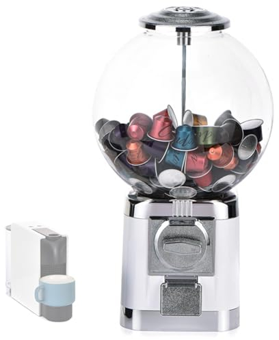 SUZLAZYR Macchina per caffè Gashapon a cialde - Macchina per Le gomme da Masticare per Bambini, Macchina erogatrice di Caramelle, Mini distributori Automatici, Ricarica Twist-off Facile