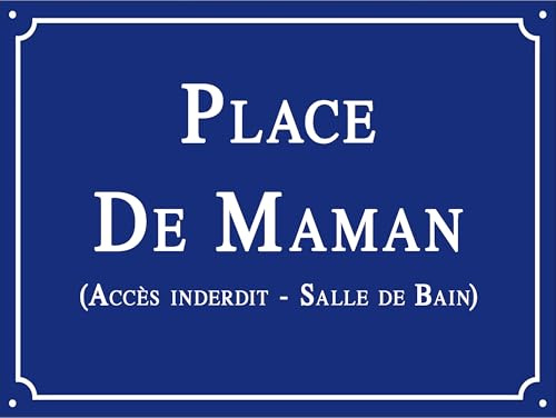 Placa de Calle Personalizada CLÁSICA – Letrero de Nombre para Casa, Jardín o Buzón – Diseño Tradicional Azul y Blanco – Placa de Aluminio para Exterior/Interior – 15 x 20 cm