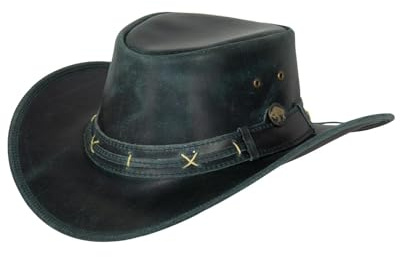 Black Jungle Roswell Lederhut, Westernhut, Australienhut, Cowboyhut