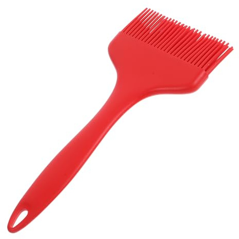 Yardenfun Pinceau à Badigeonner en Silicone Large 75g, Brosse Cuisine Rouge, Résistant la Chaleur, pour Barbecue, Pâtisserie et Cuisson en Extérieur