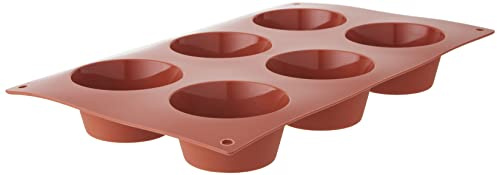 silikomart | SF0023 Silikonform für MUFFIN Monoportionen, antihaftbeschichtet, 6 Hohlräume, 1er Pack Kuchenform, Ø 69 h 35 mm, Made in Italy