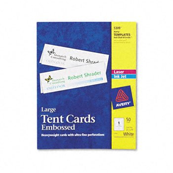 Avery Tent Cards CARD,TENT,11X3.5,50/BX (Pack of5)