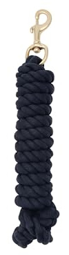 Weaver Leder Gestreift Baumwolle Leine Seil mit massivem Messing 225 Snap, Navy