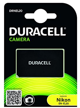 Duracell DRNEL20 Batteria per Nikon EN-EL20, 7.4 V, 800 mAh, Nero