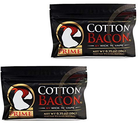 Authentique Le Plus nuevo cotton Bacon Prime algodón orgánica por Wick 'n' Vape para reconstrucción de RBA, rta, RDA, rtda, atomizador reconstructible