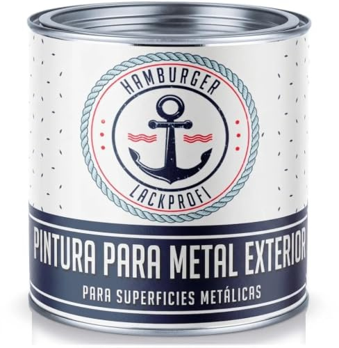 Hamburger Lack-Profi Barniz protector de metal mate verde oliva RAL 6003 verde pintura protectora metal barniz metal pintura (2,5 L)