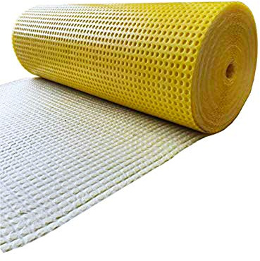Nassboards – Yellow Decoupling Membrane for Newly Laid Floors 30m² / 10m² / 5m² – Anti-Crack, Waterproof and Sound-Proof Plastic Ply Decoupling Membrane – Quick & Easy Laying (30m²)