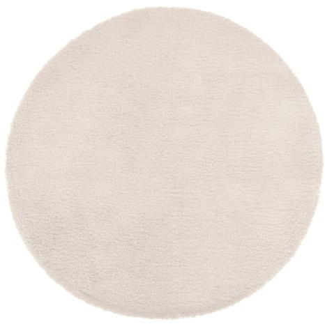 Atmosphera - Tapis Extra Doux - Effet Fourrure - Ivoire D80 cm
