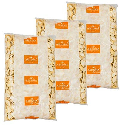 Lot 3x Graines de courge grillées salées - Agidra - paquet 500g