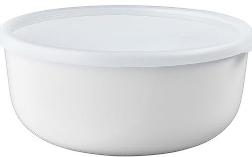 Mepal – Aufbewahrungsbox Kuchen Lumina – Frischhaltedosen mit Deckel für Kühlschrank, Gefrierschrank, Dampfgarer & Mikrowelle – Mikrowellenschüsseln mit Deckel – 3000 ml – White