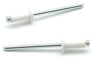 IERO - Rivetti a strappo Verniciati BIANCO PURO RAL 9010 Alluminio/Acciaio