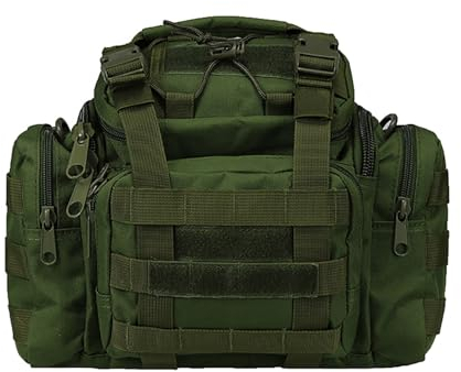 Kabxhueo Kameratasche Sling Kamera Schultertasche Militärische Taktische Umhängetasche Wasserdicht Fotorucksack Spiegelreflex Kamera Tasche Kompatibel mit DSLR SLR Kamera Objektiv Stativ,Grün
