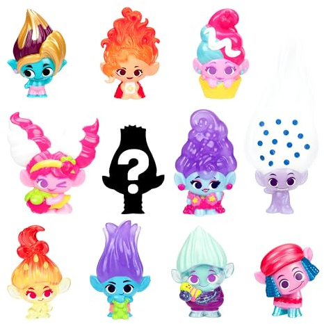 Trolls DreamWorks Fun Fair Surprise Mineez - 1.5 Inch Collectible Figures - Sweet Surprises 11 Pack, 35+ to Collect in Series 2